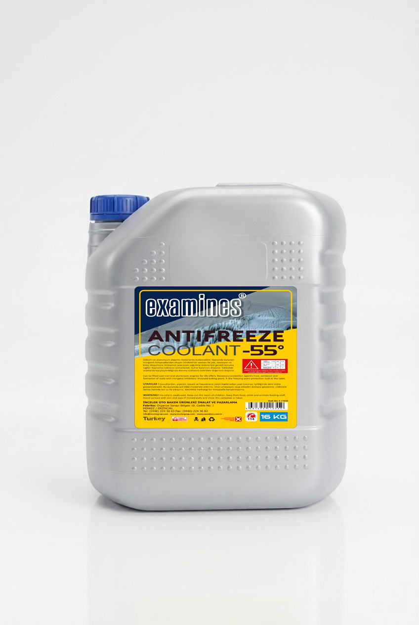 EXAMINES ANTIFRIZ -55° INORGANIK MAVİ/YEŞİL 16 KG