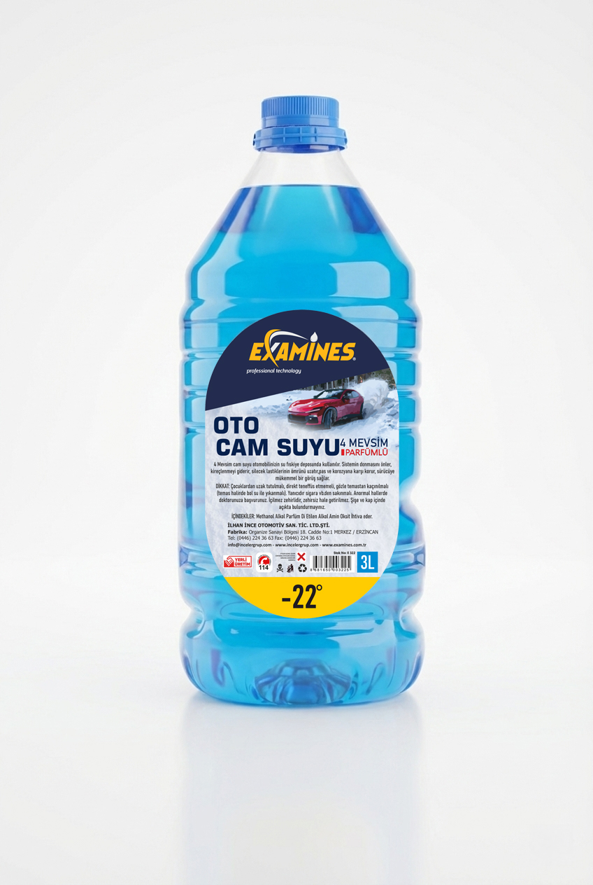 EXAMINES OTO CAM SUYU -22C 3 LT 6 ADET